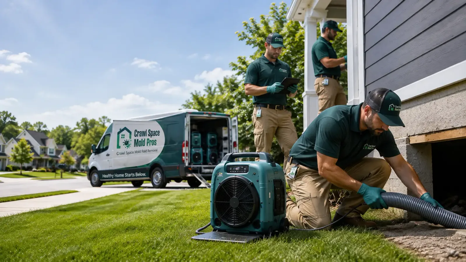 Crawl Space Mold Removal in Scheller, IL
